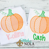 Personalized Motif Pumpkin Sketch Shirt