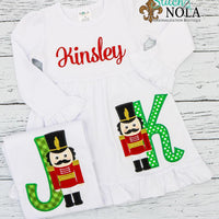 Personalized Christmas Solider Alpha Applique Shirt
