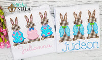 Personalized Easter Peter Rabbit Trio Appliqué Shirt
