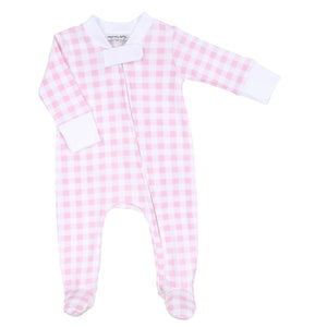 Baby Checks Essentials Pink Zipped Footie