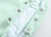 Classic Green Gingham Baby Bubble Romper
