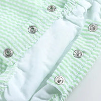 Classic Green Gingham Baby Bubble Romper