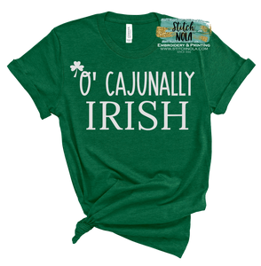 St Patrick's Day O'Cajunally Irish Printed Tee