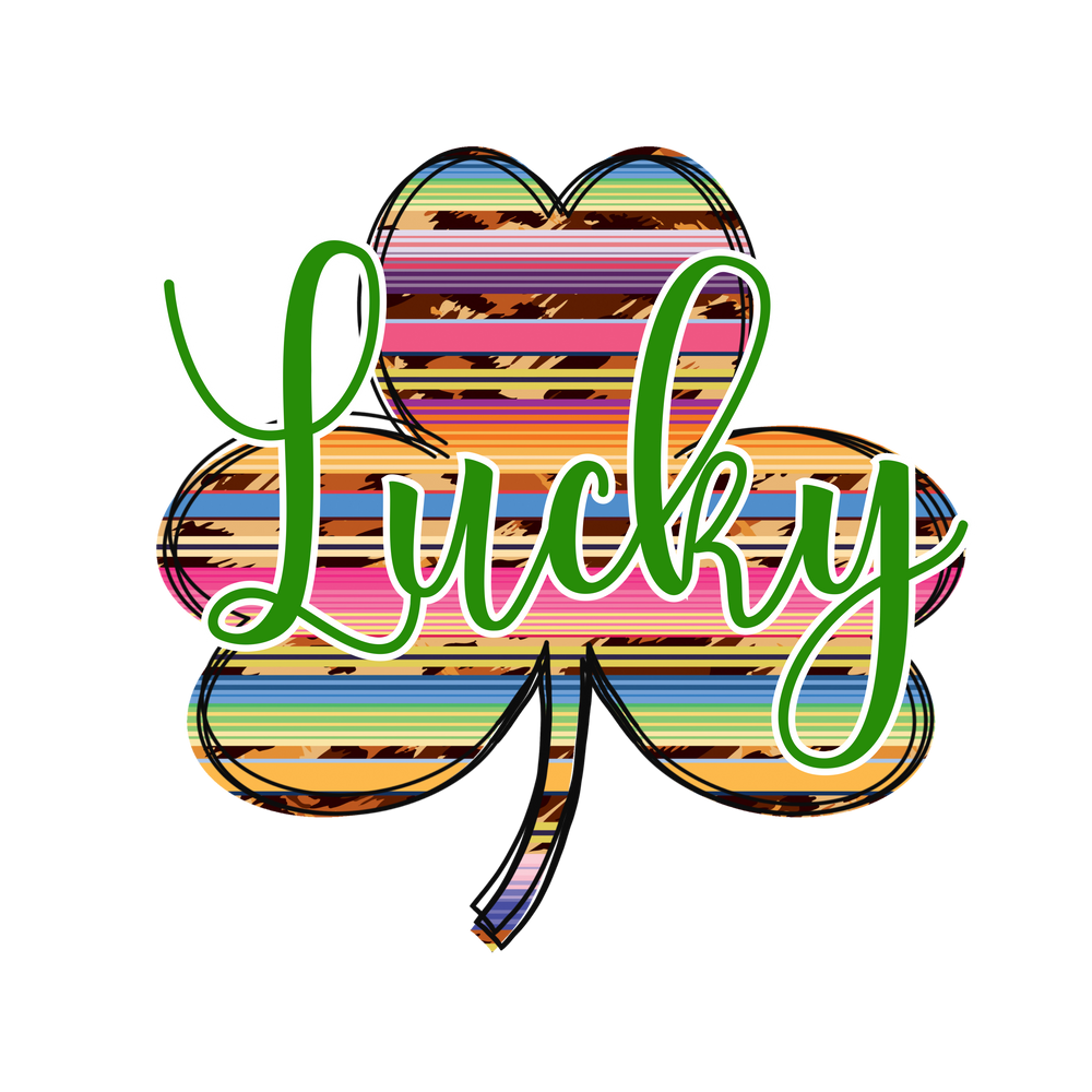 Personalized St. Patrick's Day Lucky Clover Printed Shirt