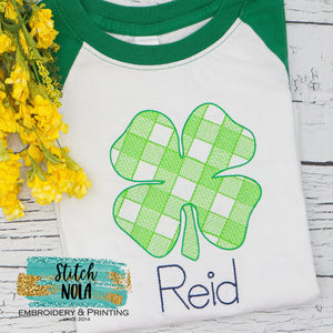 Personalized St. Patrick's Day Four Leaf Clover Sketch Shirt