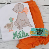 Personalized Dog & Duck Sketch Shirt