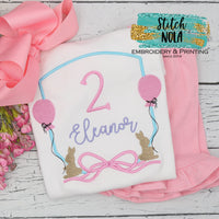Personalized Easter Bunny Frame With Monogram Sketch Shirt
