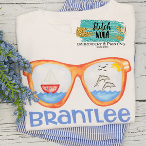 Personalized Beach Sunglasses Printed Shirt