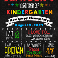 First Day of School Sign DIGITAL IMAGE ONLY