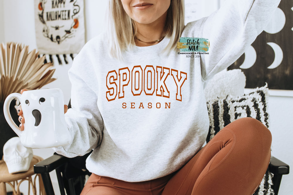 Spooky Season Printed Sweatshirt