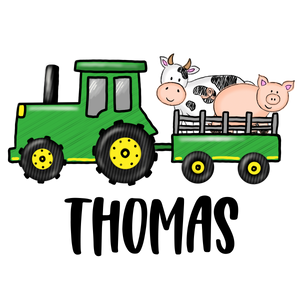 Farm Animals in Tractor Printed Shirt