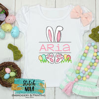 Personalized Easter Bunny With Eggs Printed Shirt