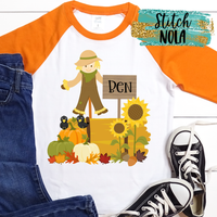 Personalized Scarecrow Scene Printed Shirt