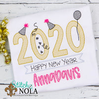 Personalized Big 2020 New Years Sketch Shirt
