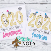 Personalized Big 2020 New Years Sketch Shirt