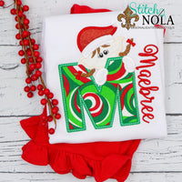 Personalized Christmas Elf Alpha Applique Shirt
