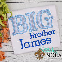 Personalized Big Brother Applique Shirt

