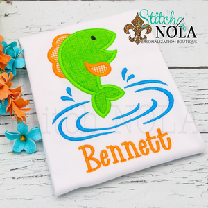 Personalized Fish out of Water Applique Shirt