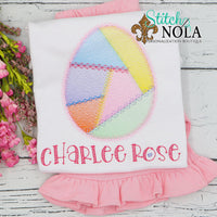Personalized Patchwork Easter Egg Sketch Shirt

