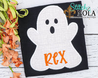 Personalized Halloween Ghost Applique Colored Garment
