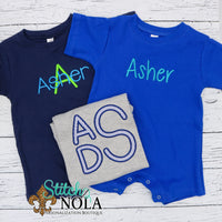 Personalized Baby Sketch on Colored Garment