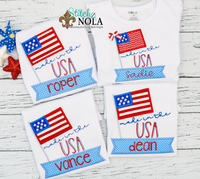 Personalized Made In The USA Applique Shirt
