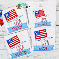 Personalized Made In The USA Applique Shirt