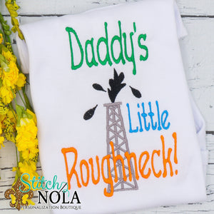 Personalized Daddy's Little Roughneck Sketch Shirt