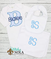 Personalized Baby Alpha Applique Shirt
