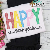 Personalized Happy New Year Sketch Shirt
