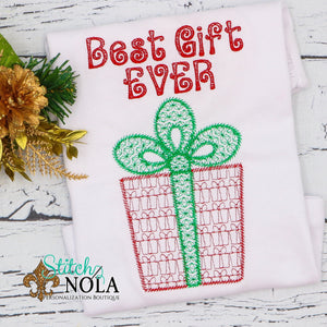 Personalized Christmas Best Gift Ever Sketch Shirt