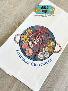 Louisiana Charcuterie Crawfish Tea Towel