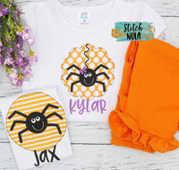 Personalized Circle Spider Printed Shirt
