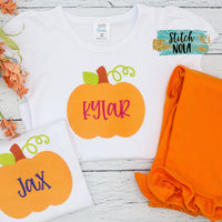 Personalized Simple Pumpkin Printed Shirt