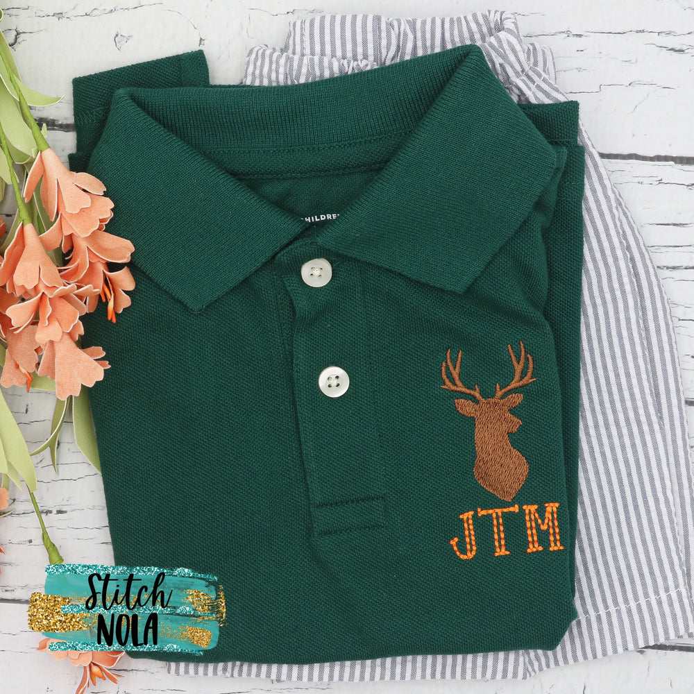 Personalized Deer Hunting Collared Shirt
