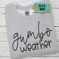 Gumbo Weather Printed Sweatshirt
