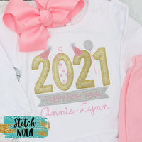 Personalized Happy New Year Applique Shirt
