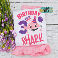Shark Birthday Printed Shirt
