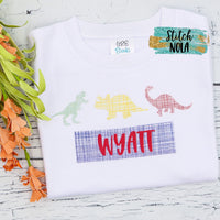 Personalized Dinosaur Trio Printed Shirt
