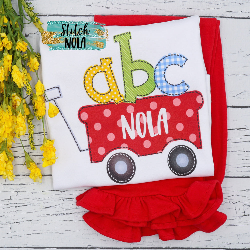 Personalized ABC Wagon Printed Shirt