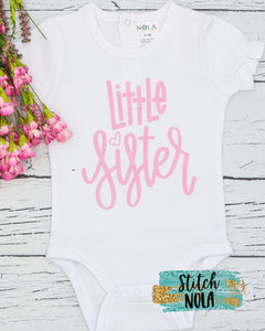 Personalized Little Sister Printed Shirt