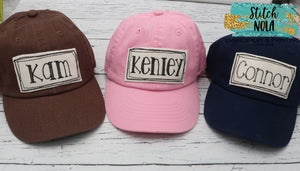 Toddler and Youth Name Hat