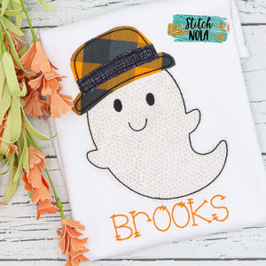 Personalized Halloween Ghost Appliqué Shirt