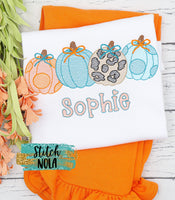 Personalized Pumpkin Patch Bunch Sketch Shirt
