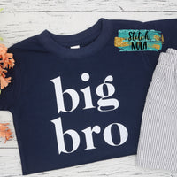 Big Bro Printed Shirt on Colored Garment