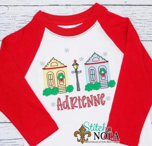 Personalized Christmas in New Orleans Sketch Shirt