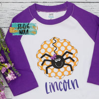 Personalized Circle Spider Printed Shirt
