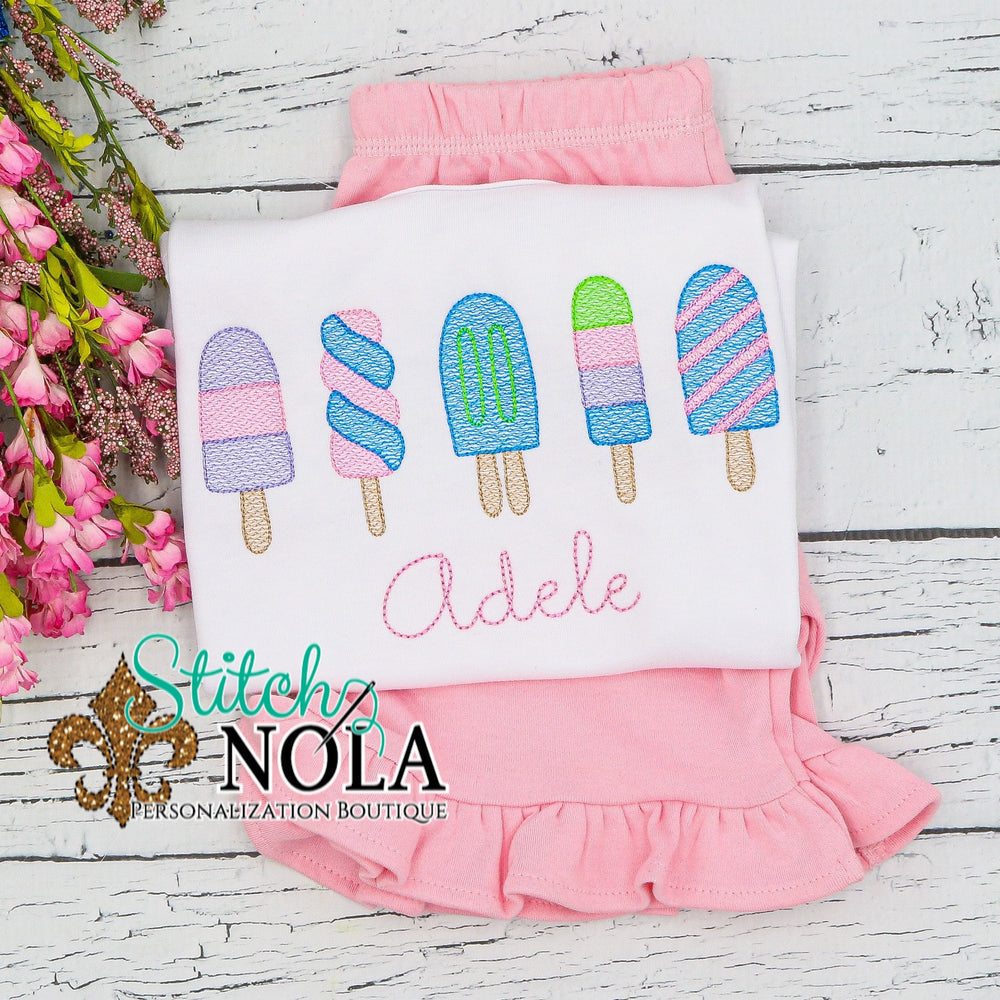 Personalized Popsicle Sketch Shirt