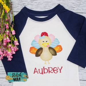 Personalized Girl Turkey Printed Shirt