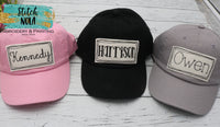 Toddler and Youth Name Hat
